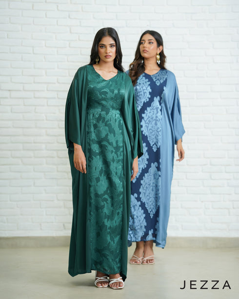 Satin and Brocade Kaftan Dress 66261